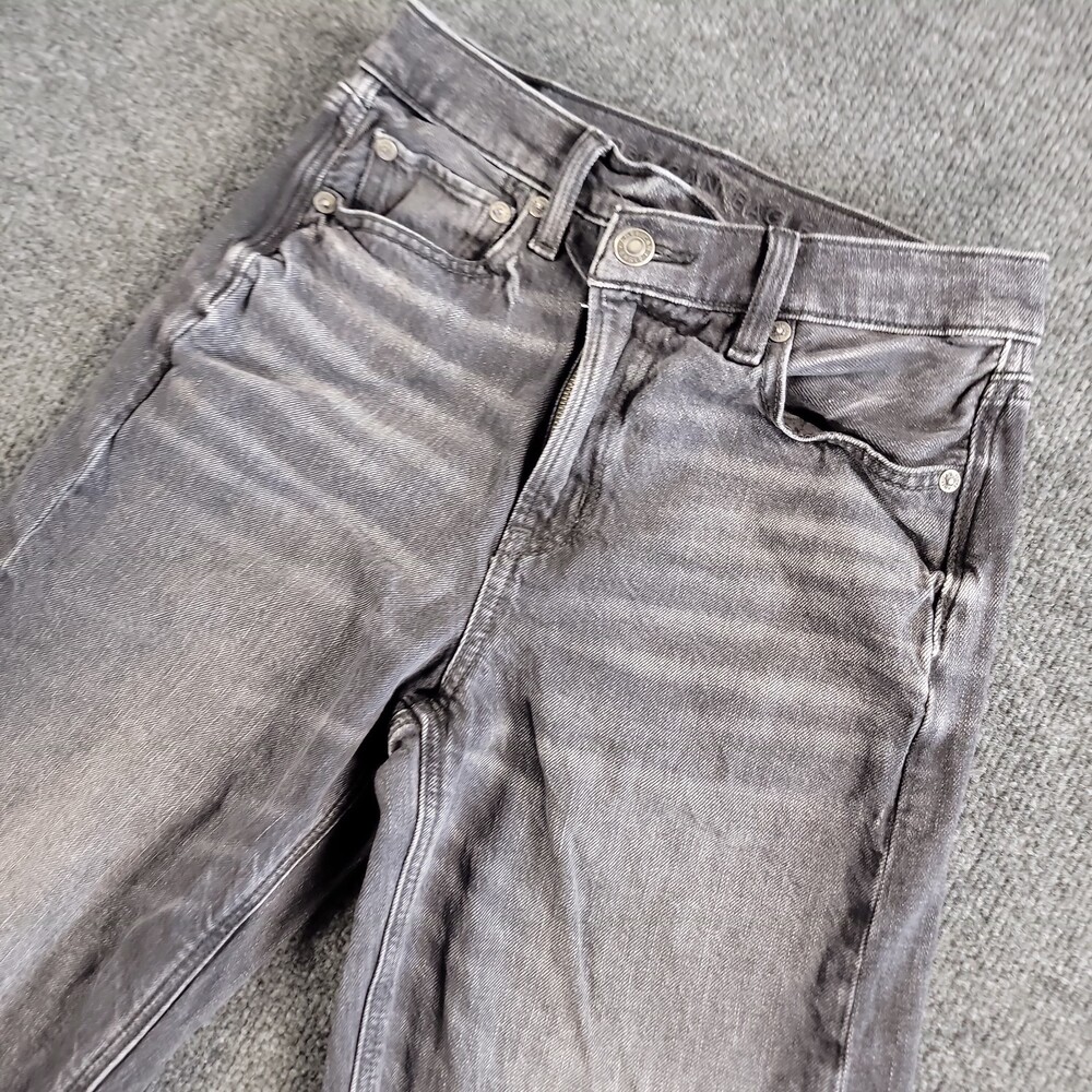 AMERICAN EAGLE Women’s Size 00 Jeans Pants Strigid Black High Rise Cotton